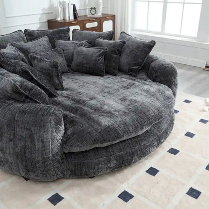 Comodo divano letto matrimoniale Loaf, divano letto oversize con braccioli