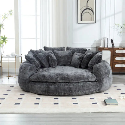 Comodo divano letto matrimoniale Loaf, divano letto oversize con braccioli
