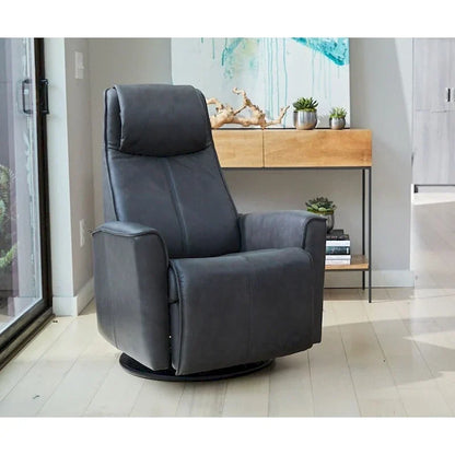 Poltrona reclinabile girevole Fjords Urban Leather